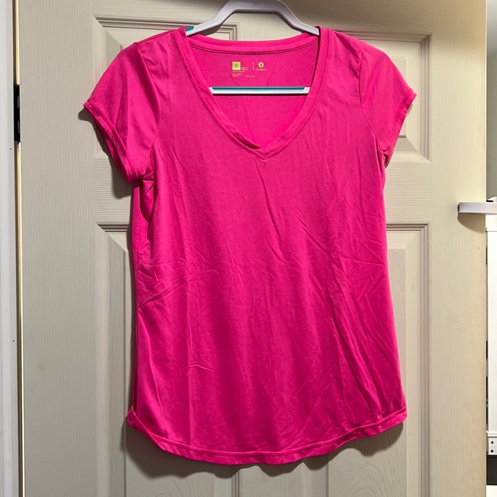 Hot pink athletic shirt